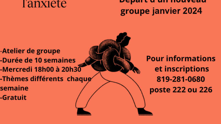 Atelier Vivre avec l’anxiété – Relief