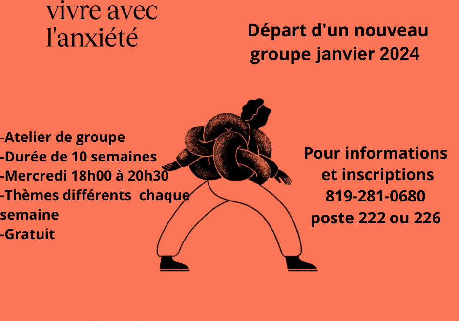 Atelier Vivre avec l’anxiété – Relief